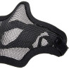 half-mask grillagé airsoft masque léger noir protection dents