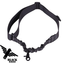 sangle 1 point airsoft tactique noire en nylon ajustable