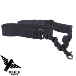 Airsoft Tactical Adjustable 1 Point Strap - Black Nylon