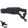Airsoft Tactical Adjustable 1 Point Strap - Black Nylon