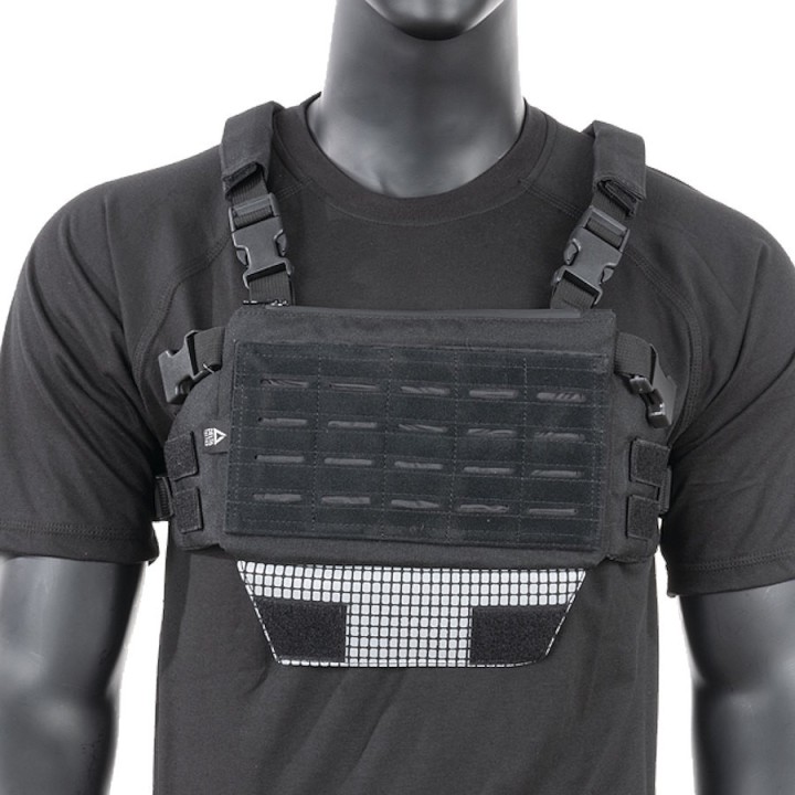 Chest rig airsoft Delta Tactics noir pour speedsoft CQB