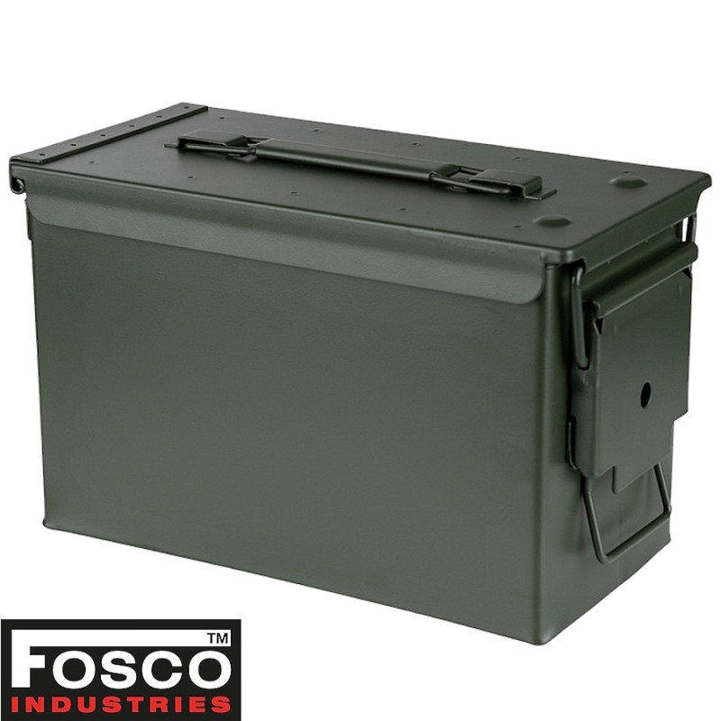 Boîte à munitions Cal. 50 Fosco Industries acier robuste