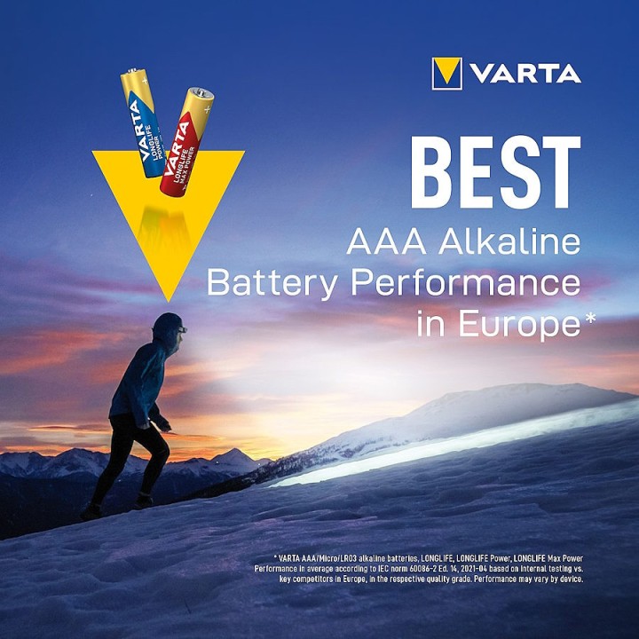 VARTA Longlife Power LR6 Alkaline AA battery (x4) - 1.5V