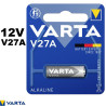 Pile electronique alcaline V27A- 12V -VARTA - blister unitaire