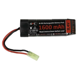 batterie rechargeable airsoft 8,4V 1600mAh longue autonomie