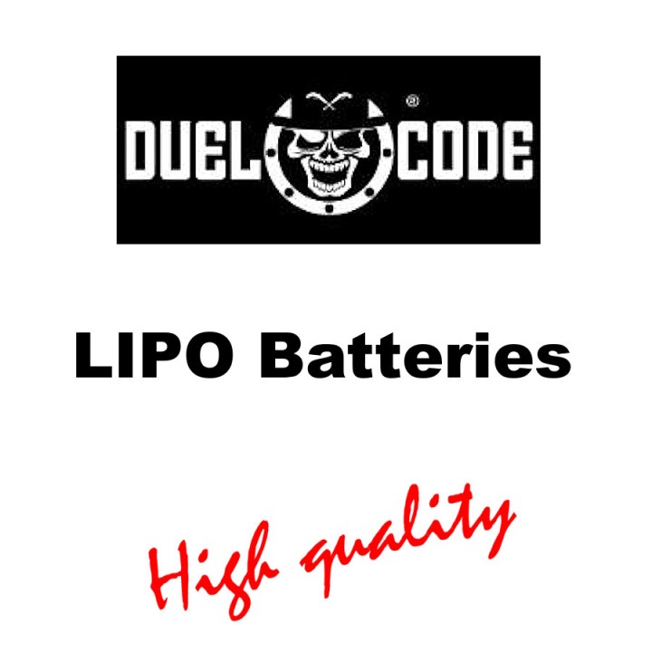 Batterie rechargeable LiPo 7.4V 1300mAh Duel Code haute performance pour répliques AEG