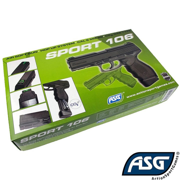ASG Sport 106, CO2, Non Blow Back, Black
