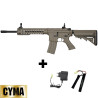 Replica Airsoft CYMA CM515 AEG M4 Keymod Tan - 1 Joule Electric Beginner Rifle