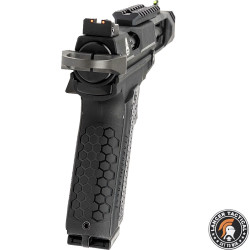 Replica Airsoft Gas GBB CTHULHU Lancer Tactical - Blowback Pistol, Adjustable Hop-Up, Fiber Optics