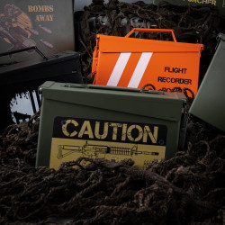 Boîte de rangement type boîte à munitions Cal. 30mm - Caution Risk