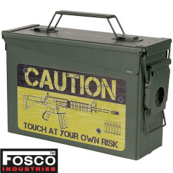 boite rangement acier style surplus militaire