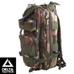 Sac à dos tactique Woodland MOLLE 25L Delta Tactics - Combat airsoft