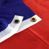 Drapeau français extérieur avec œillets en laiton et sangle de renfort 4cm
