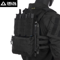 backpanel tactique airsoft Delta Tactics noir