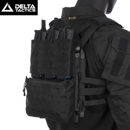 backpanel tactique airsoft Delta Tactics noir
