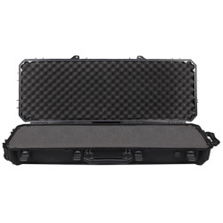 Mallette airsoft avec coque polymère et mousse alvéolée antichoc.