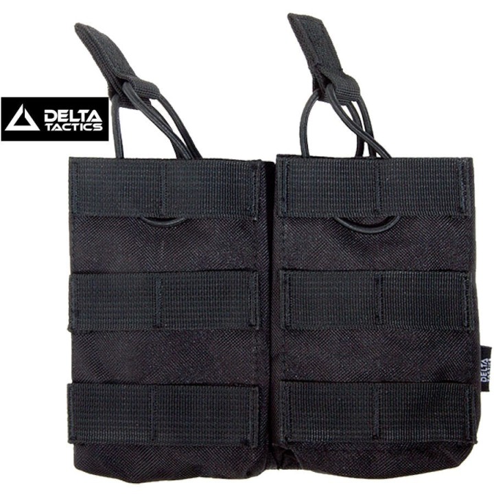 PORTE CHARGEURS DOUBLE G36/AK/M14/SR25 NOIR DELTA TACTICS