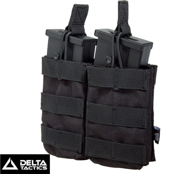 PORTE CHARGEURS DOUBLE G36/AK/M14/SR25 NOIR DELTA TACTICS