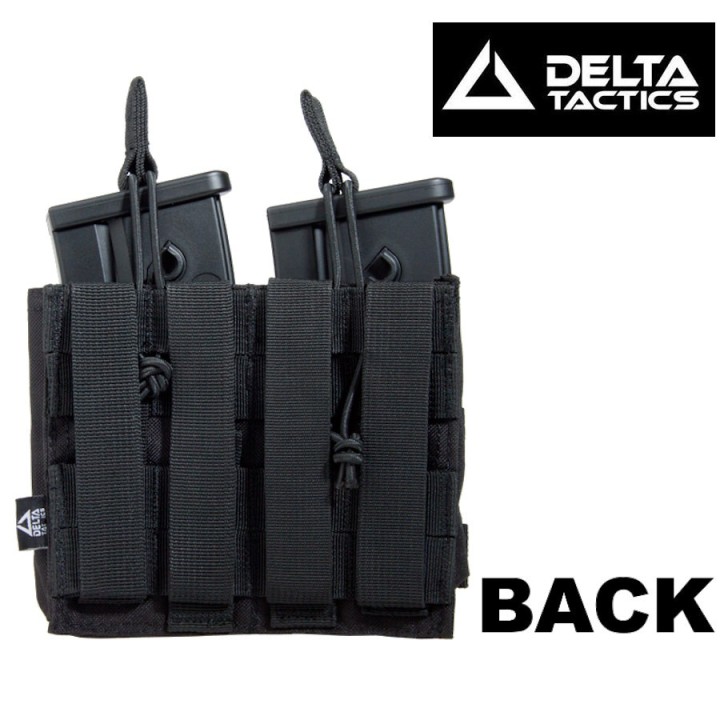 PORTE CHARGEURS DOUBLE G36/AK/M14/SR25 NOIR DELTA TACTICS