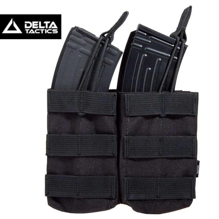 PORTE CHARGEURS DOUBLE G36/AK/M14/SR25 NOIR DELTA TACTICS