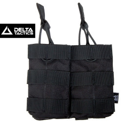 porte chargeur double M4 MOLLE noir Delta Tactics airsoft