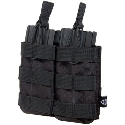 porte chargeurs double tactique MOLLE noir pour réplique M4