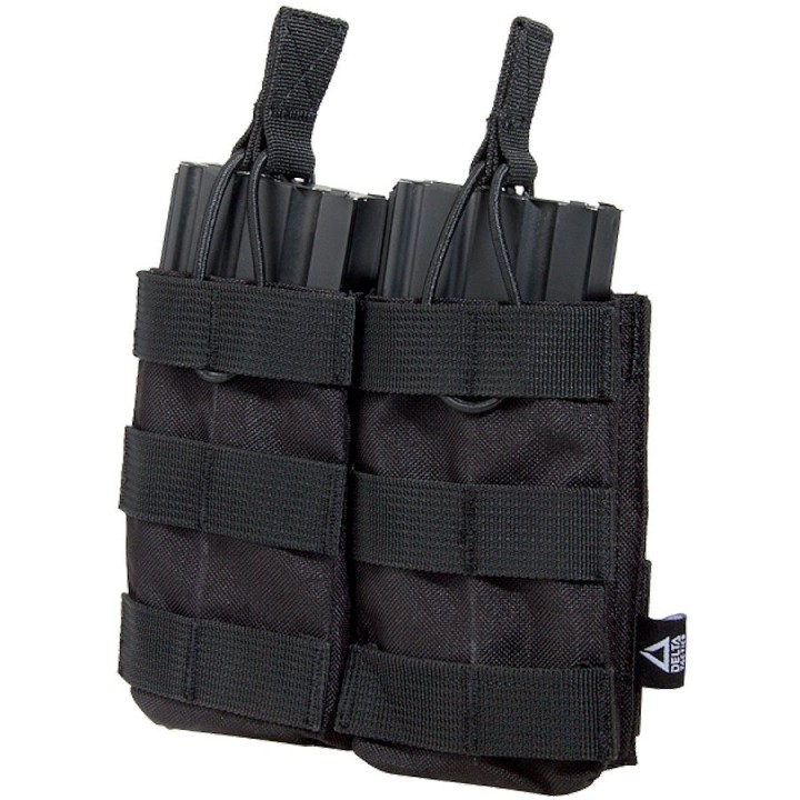 porte chargeurs double tactique MOLLE noir pour réplique M4