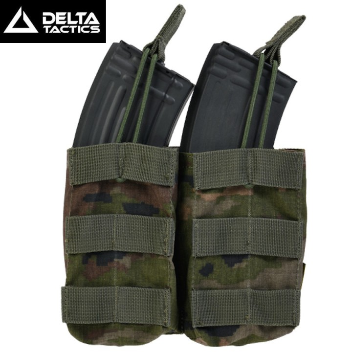 PORTE CHARGEURS DOUBLE G36/AK/M14/SR25 NOIR DELTA TACTICS