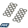 Shim set, 10 pcs. 0,15mm, 10 pcs. 0,3mm