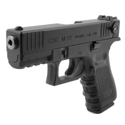 Pistolet airsoft militaire ISSC M22 CO2, culasse mobile et design réaliste