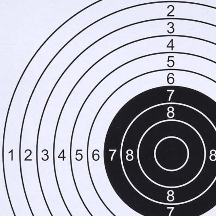 Cardboard Targets 14x14 cm ASG (Set of 100) | Airsoft Shooting