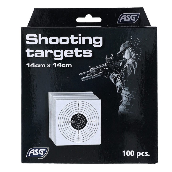 Cardboard Targets 14x14 cm ASG (Set of 100) | Airsoft Shooting