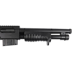 Détails tactiques du fusil à pompe manuel asg.