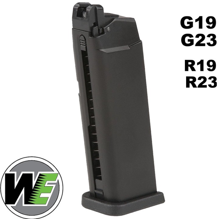 Chargeur G19 et R19 WE Airsoft à gaz haute performance 23 billes