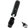 Adaptateur aluminium noir Black Eagle pour cartouche CO2 12g