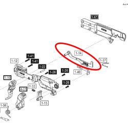 Trigger lever ASG 17653 Shadow 1-14 CZ SP-01 internal part