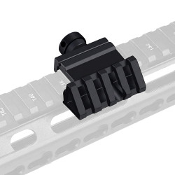 Rail 45 degrés compact pour lampe tactique ou laser Black Eagle