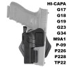 Holster ouvert avec rail compatible pistolet Glock 17 airsoft
