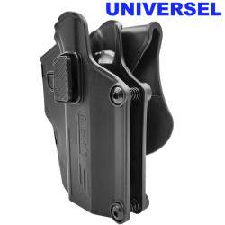 Holster airsoft multi fit avec bouton de rétention Amomax