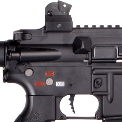 Détail de la gâchette droite aluminium et corps métal Shogun MK1