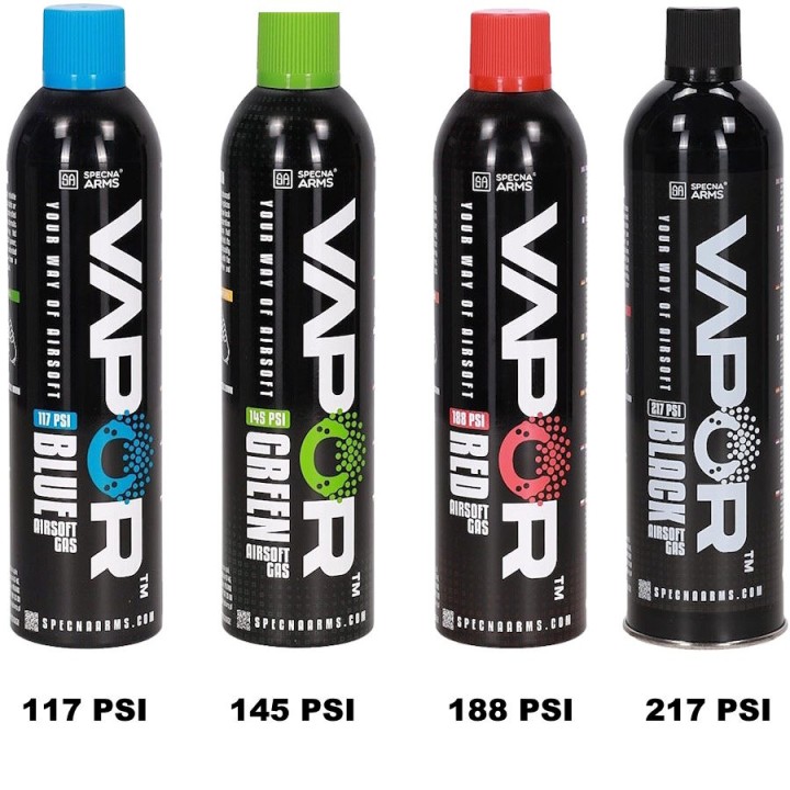 SA VAPOR™ Airsoft Green Gas 145 PSI (600 ml) - Vert