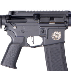 Détail de la gearbox V2 renforcée réplique M4 Saigo Defense