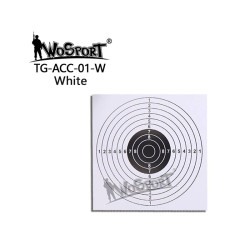 Training Target Sheet, 14x14cm, 100 pcs - White
