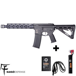 Pack airsoft AEG complet prêt à jouer Kenji Kensei Saigo Defense