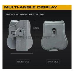 WST Belt Holster for G-Series, Right Hand - Black