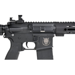 Replica airsoft AEG SHINOBI BLACK SAIGO DEFENSE M4-M16, 130-round magazine