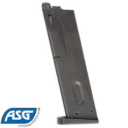 Chargeur airsoft GBB M9 25 billes métal noir ASG 12632