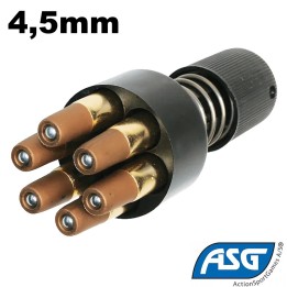 Speedloader Dan Wesson ASG 16187 pour rechargement rapide de barillet revolver 4.5mm avec douilles incluses