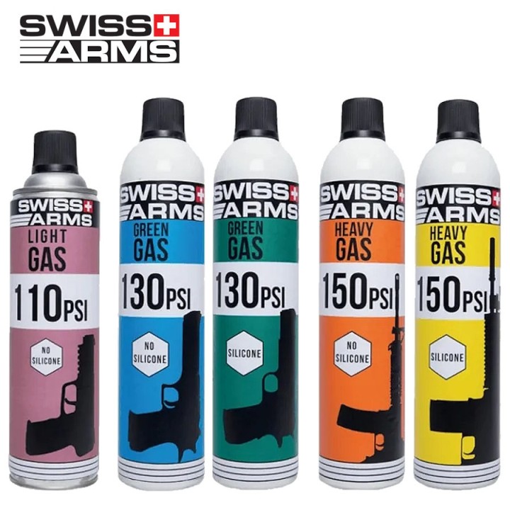 Green Gas 130 PSI Sec Swiss Arms pour répliques GBB GBBR