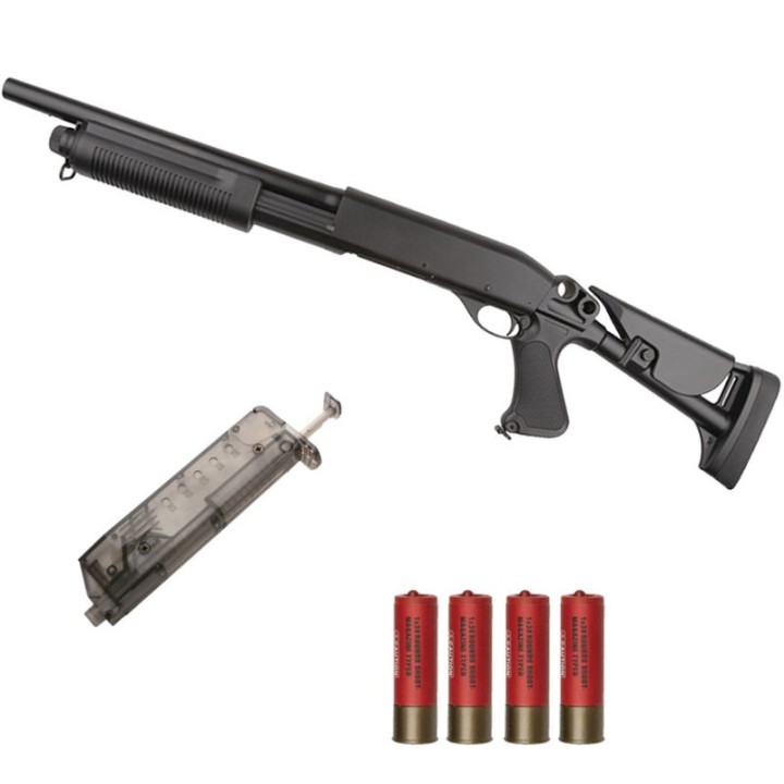 Réplique de f. à pompe, Franchi SAS 12, flex-stock ASG